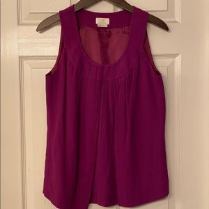 kate spade sleeveless scoop neck blouse